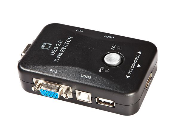250302 - 2-Port USB 2.0 KVM Switch - 200MHz - 1920x1440