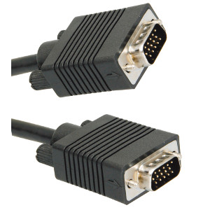 500190/10BK - SVGA Cable w/Ferrites - Male to Male - 10ft