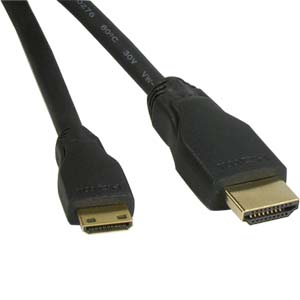 500246/06BK - High-Speed Mini-HDMI to HDMI Cable - 6FT