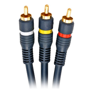 501040/06BL - Premium RCA Coaxial Composite Video and Stereo Audio Cable - Male to Male - 6ft