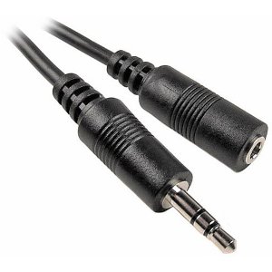 501725/50BK - 3.5mm Stereo Audio Extension Cable - Male to Female - 50ft