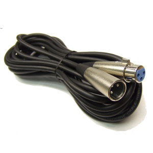 501901/20 - XLR 3-Pin Microphone Extension Cable - Male to Female - 20ft