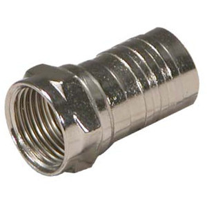 108120M - RG59 - Standard One Piece Crimp-On F Connector - Male