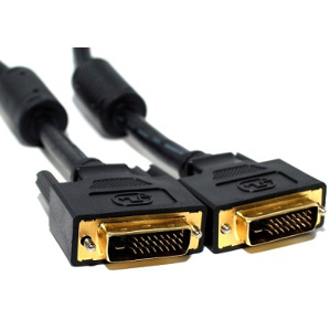 500225/03MBK - DVI-D Dual Link Cable w/Ferrites - Male to Male - 3M (9.84ft)