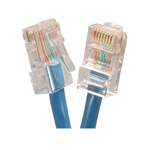 101944BL - CAT5e 350MHz Bootless UTP Ethernet Network RJ45 Patch Cable - Blue - 5ft