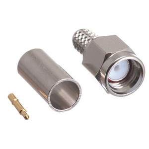 108411M - RG59 or RG6 - Crimp-On SMA Connector - Male