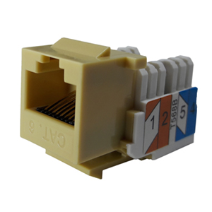 102666IV - CAT6 - RJ45 - Standard Punch Down Keystone Jack Insert - Ivory